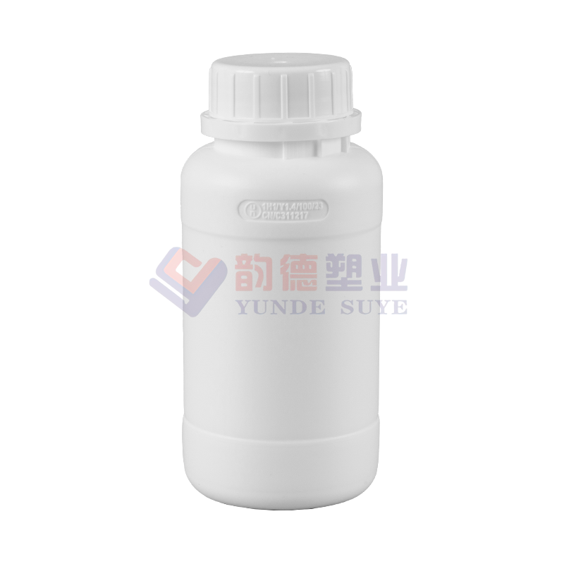 Thickened Medium Capacity High Barrier Fluorinated Round Bottle 300ml-01