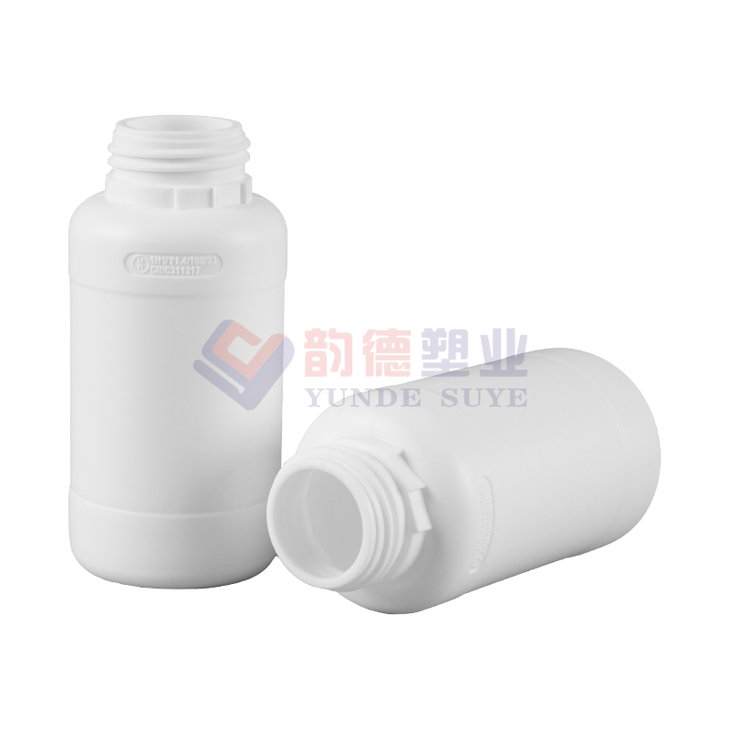 Thickened Medium Capacity High Barrier Fluorinated Round Bottle 300ml-01