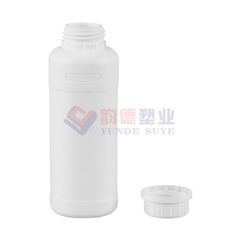 Thickened Plastic Pharmaceutical Fluoride Round Bottle 500ml-01