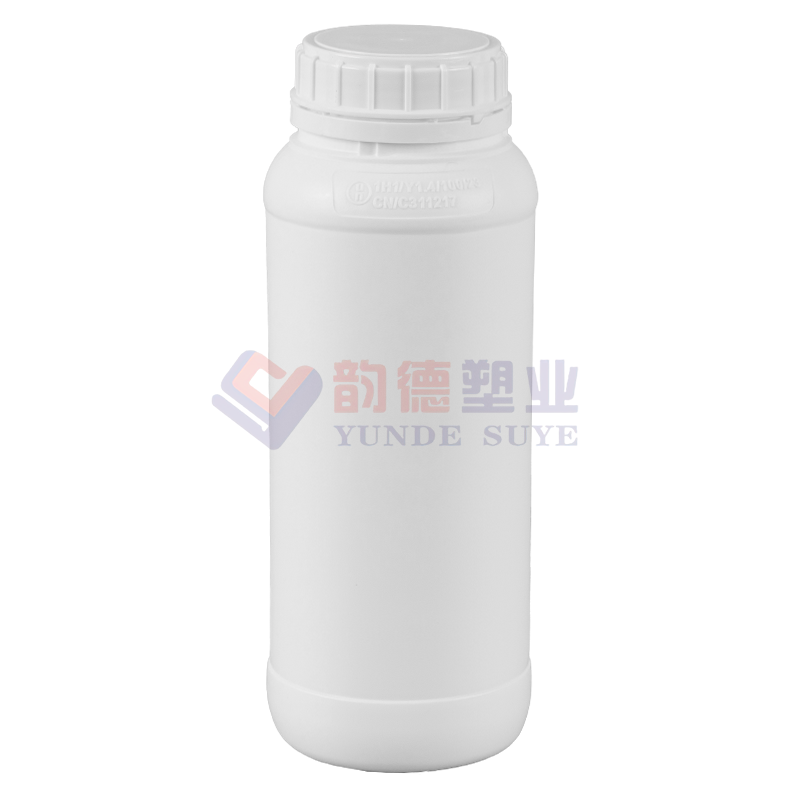 Thickened Pure White Chemical Fluoride Round Bottles 1L-07