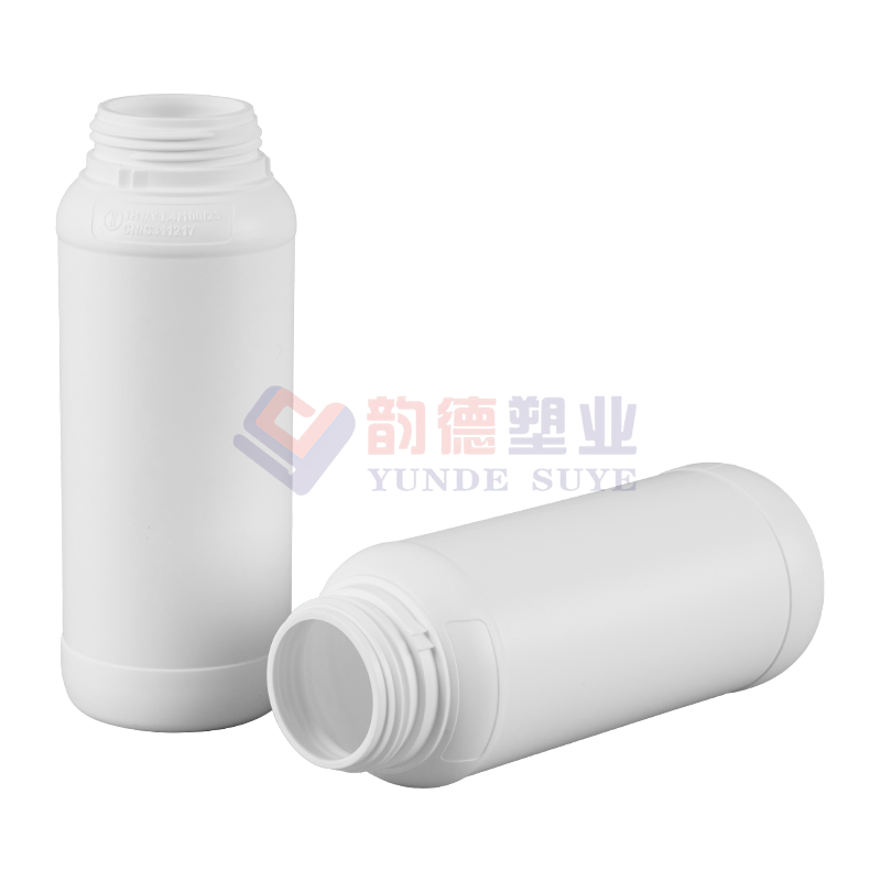 Thickened Pure White Chemical Fluoride Round Bottles 1L-07