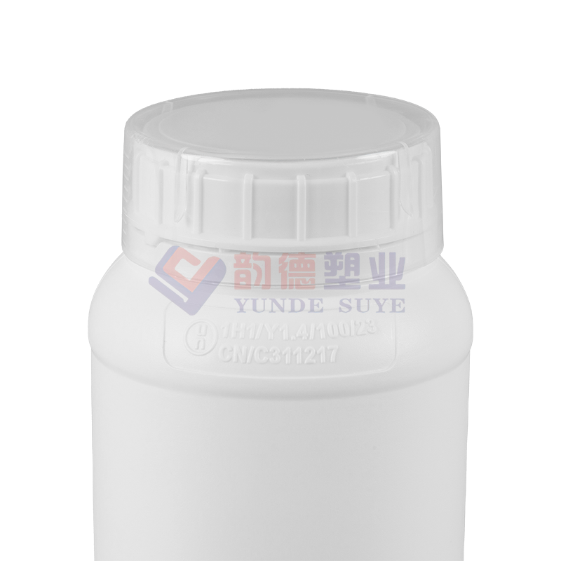 Thickened Pure White Chemical Fluoride Round Bottles 1L-07