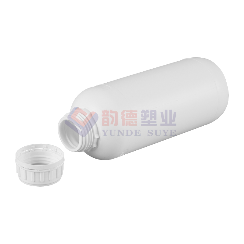 Thickened Pharmaceutical Grade Sealed Fluorinated Round Bottle 1L-04