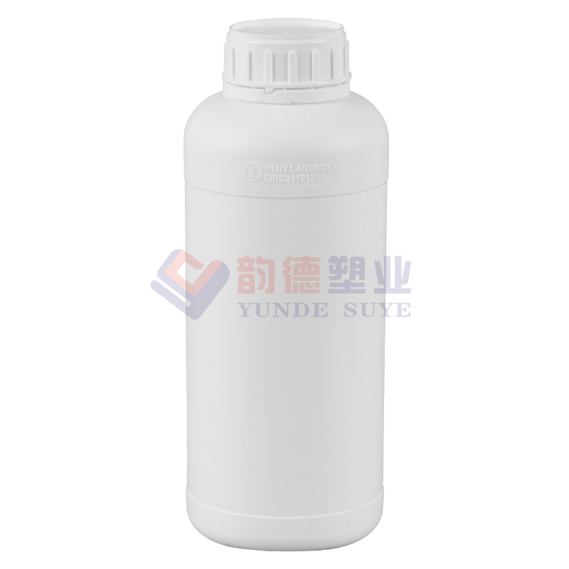 Environmentally Friendly Thickened Plastic Fluorinated Round Bottle 1L-03