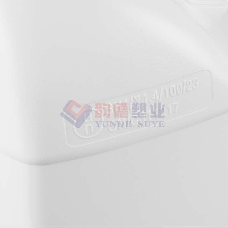 Pure White Plastic Fluorinated Square Barrel 5L-03