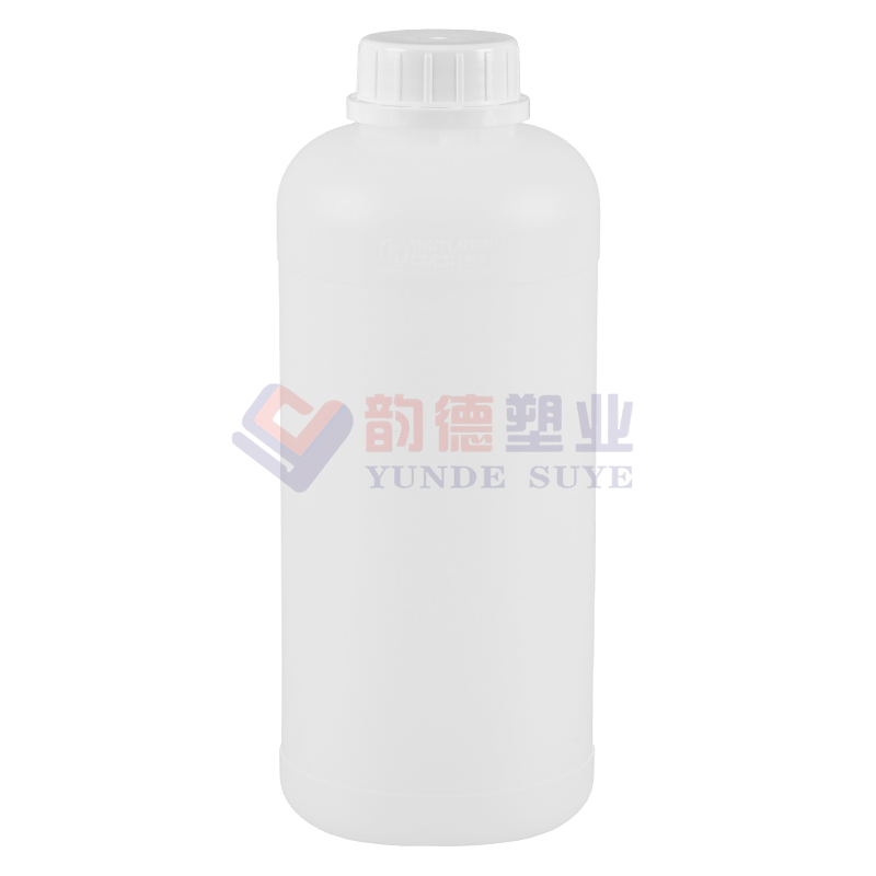 Transparent Monitoring Plastic HDPE Round Bottle 1L-01 (Thickened Version)