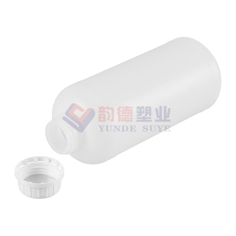 Transparent Monitoring Plastic HDPE Round Bottle 1L-01 (Thickened Version)