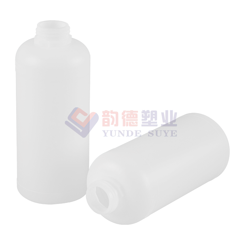 Transparent Monitoring Plastic HDPE Round Bottle 1L-01 (Thickened Version)