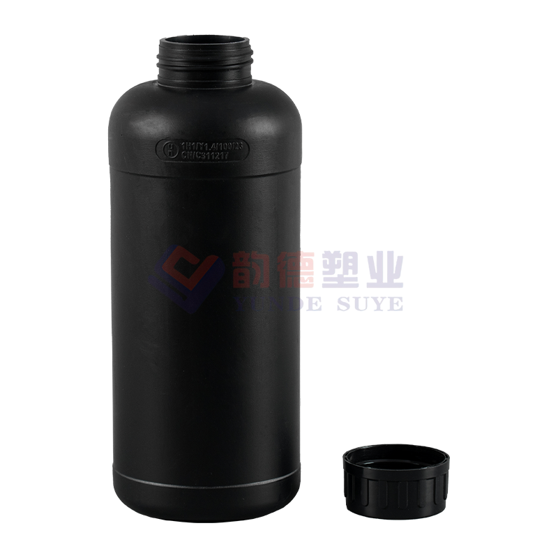 Stable Storage of HDPE Round Bottles 1L-02 (Thickened)