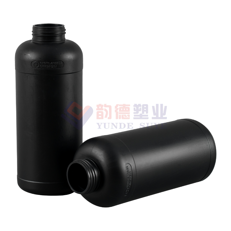 Stable Storage of HDPE Round Bottles 1L-02 (Thickened)