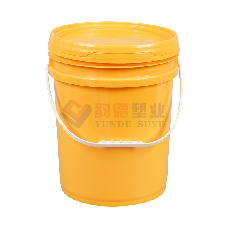 20L American Style Yellow PP Plastic Bucket with Lid