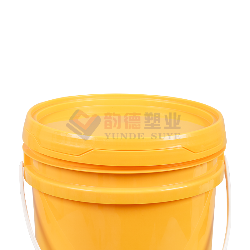 20L American Style Yellow PP Plastic Bucket with Lid