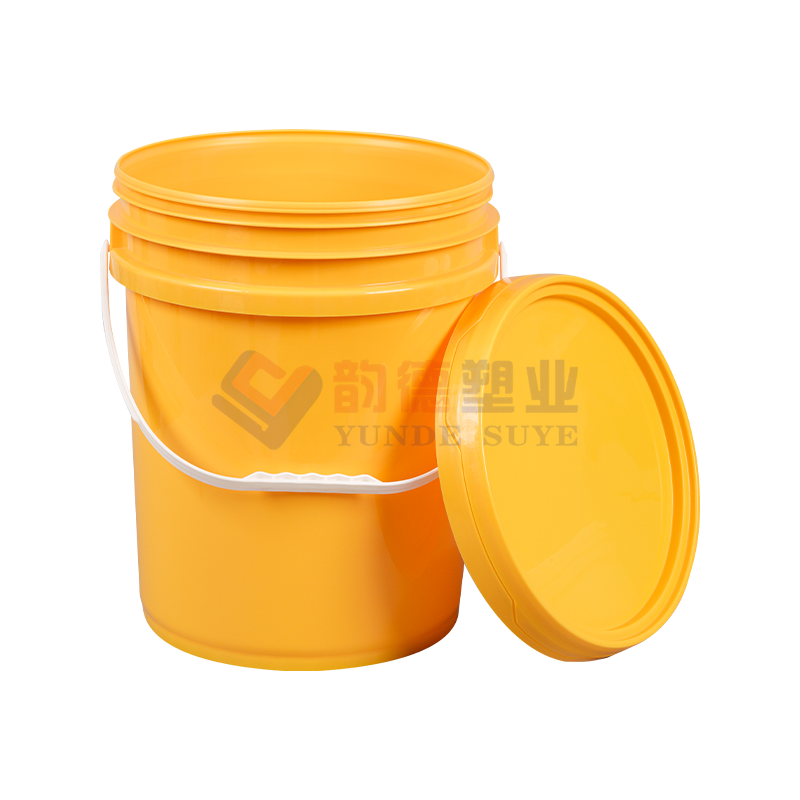 20L American Style Yellow PP Plastic Bucket with Lid