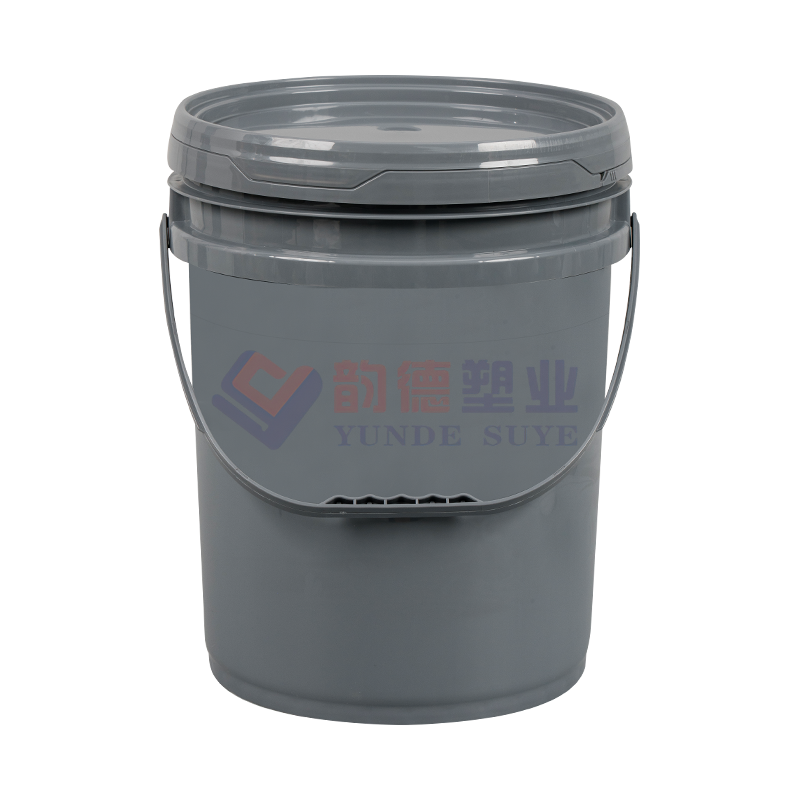 20L Food Grade American Style Gray PP Plastic Bucket with Lid