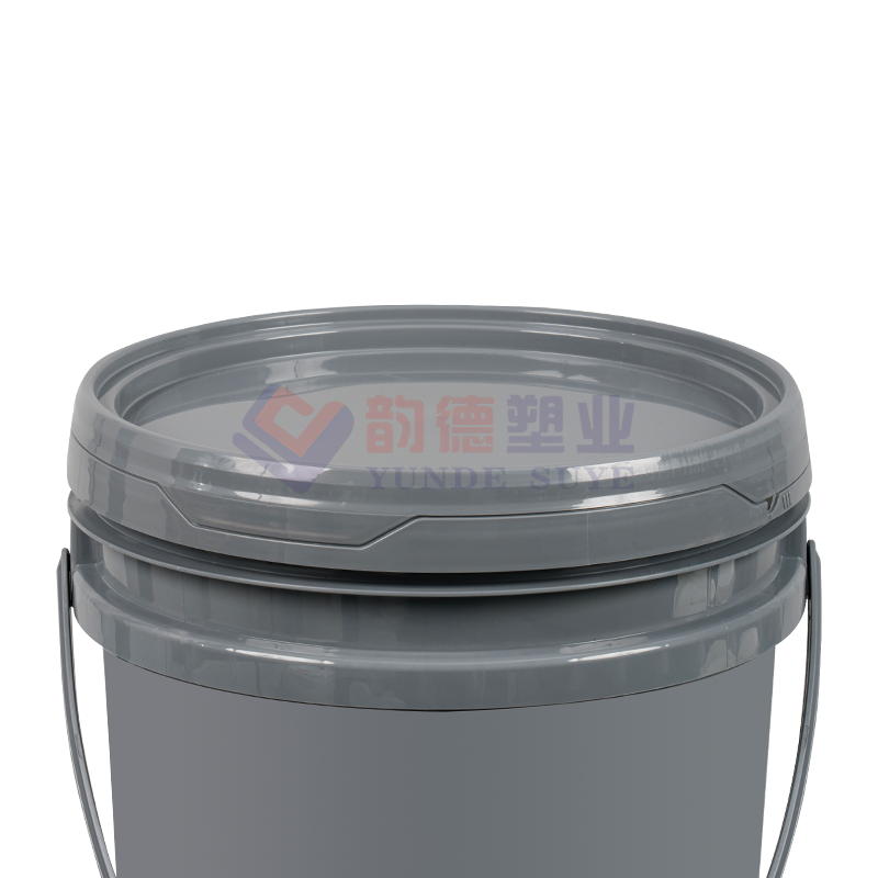 20L Food Grade American Style Gray PP Plastic Bucket with Lid