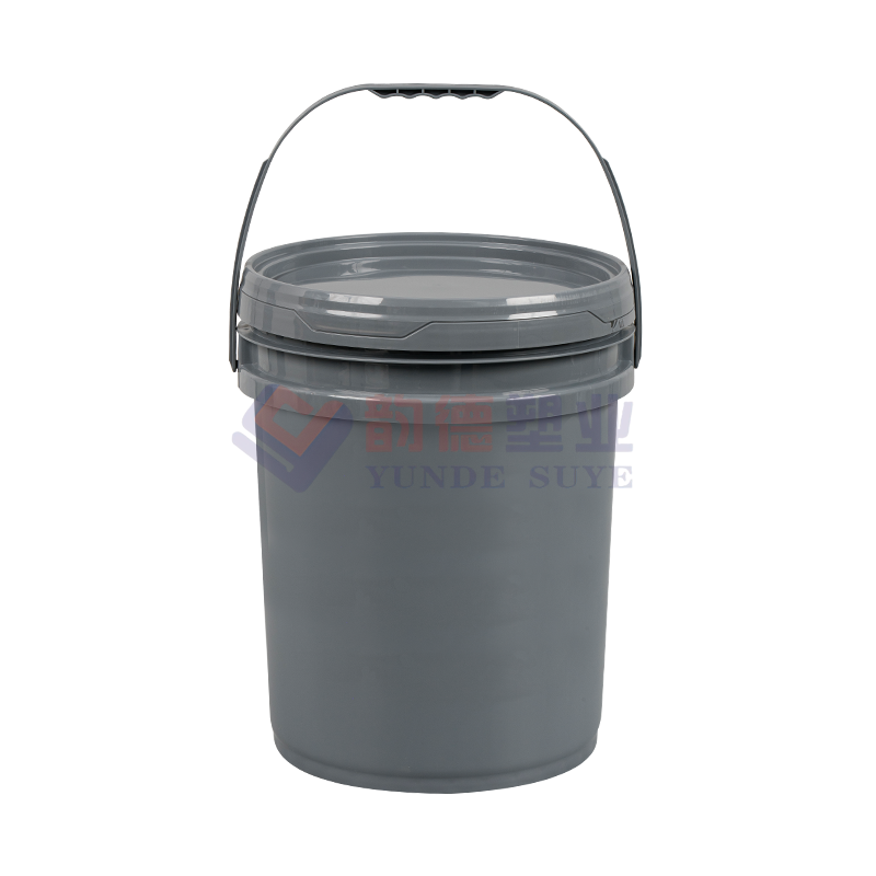 20L Food Grade American Style Gray PP Plastic Bucket with Lid